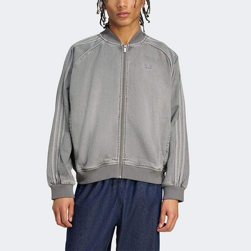 Adidas/阿迪达斯正品三叶草男士宽松休闲牛仔运动经典外套JW5915
