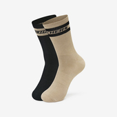 男女复古条纹休闲运动袜两双装 秋季 斯凯奇正品 Skechers