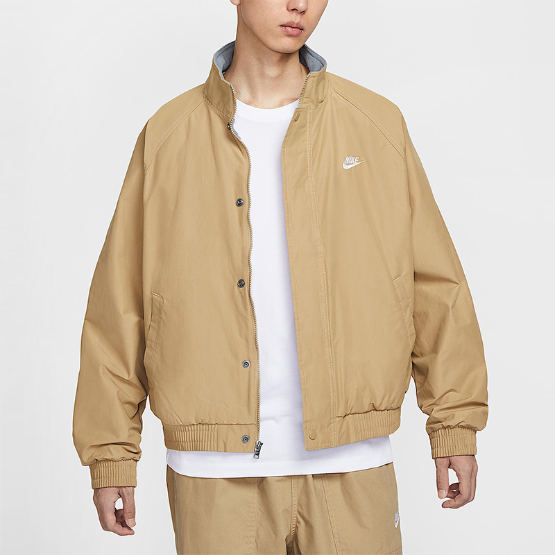 Nike/耐克正品Club Futura男士休闲摇粒绒拉链夹克外套FZ0657-297