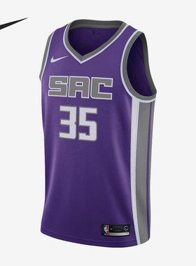 Nike/耐克正品国王队巴格利男子篮球运动印花球衣864507-519