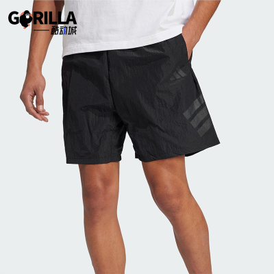 Adidas/阿迪达斯正品2025夏季款男士宽松经典梭织运动短裤JD4938