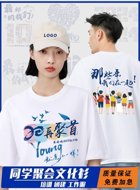 同学聚会t恤定制衣服短袖同学会活动文化衫班服团建工作服印logo