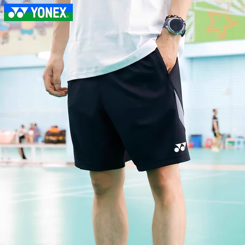 YONEX尤尼克斯羽毛球服短裤速干男女比赛球裤yy运动裤子120194