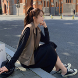 2024年新品秋季新款针织裙+马甲267-6126P140控198，女装职业装，浙宝267