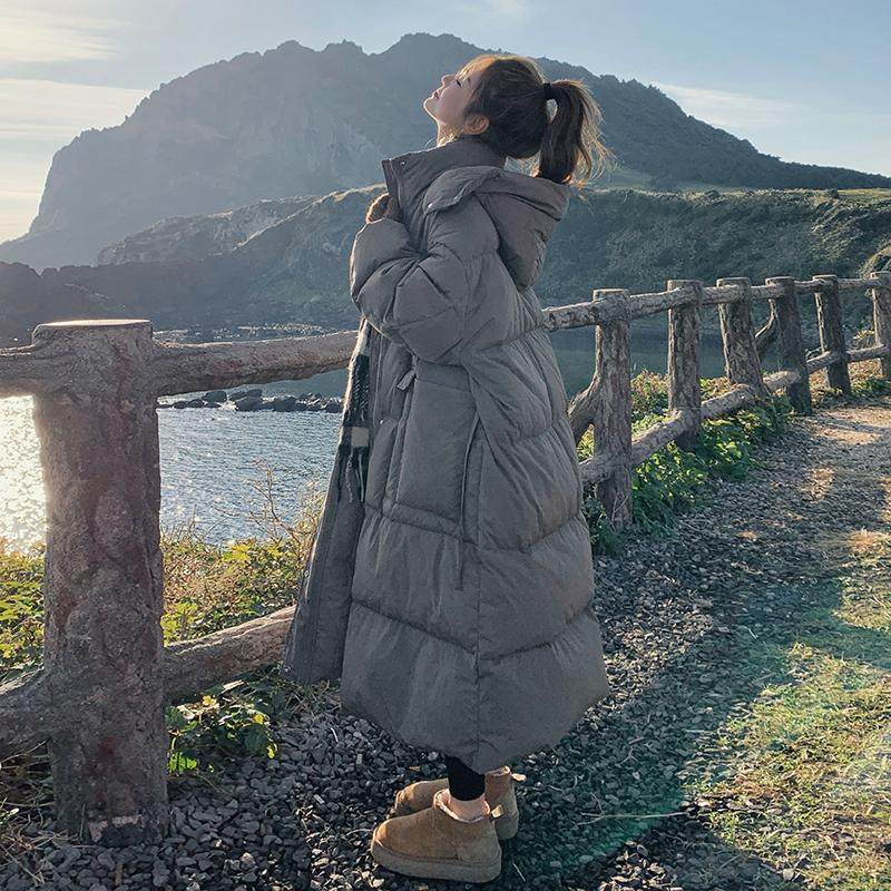 加厚保暖长款羽绒服女2025冬季新款过膝高级感超好看90白鸭绒外套，女装羽绒服，浙宝267