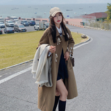 现货23年冬新款双面羊绒牛角扣呢子大衣267C85P280控398，女装毛呢外套，浙宝267