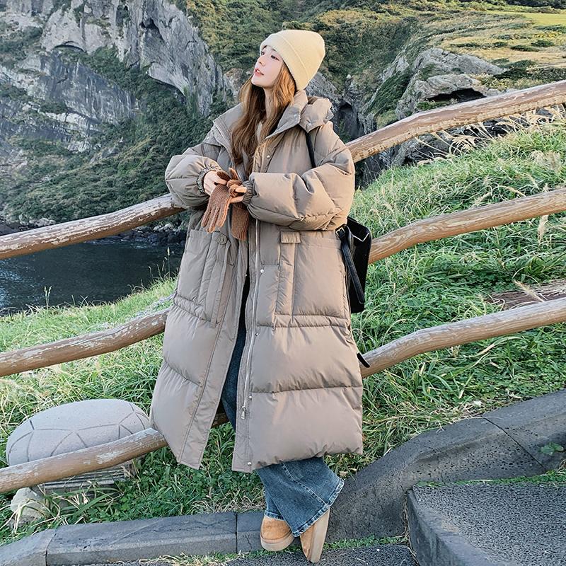 加厚保暖长款羽绒服女2025冬季新款过膝高级感超好看90白鸭绒外套,女装羽绒服,浙宝267