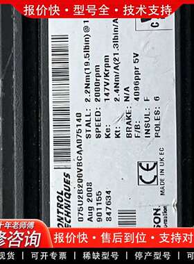可维修075U2B200VBCAA075140，伺服电机议价
