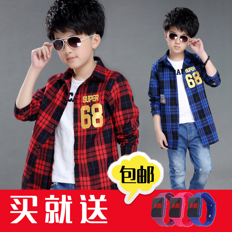 Chemise garcon à manche longue - Ref 2074899 Image 1