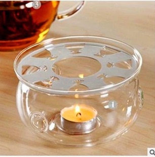 茶具心形玻璃底座花茶壶保温底座加热器蜡烛暖茶器茶炉烛台