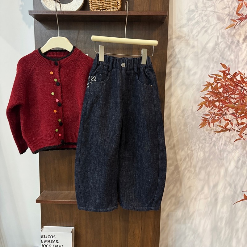 leomama女童加绒牛仔裤冬季2025新款羊毛加厚弯刀裤子洋气百搭,童装/婴儿装/亲子装,裤子,淘宝优惠券,粉丝福利购,淘宝优惠卷