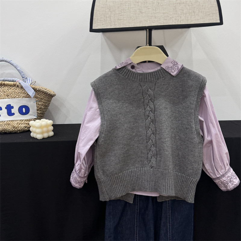 【秋风起】童装女童毛衣24秋装百搭针织背心儿童基础款马甲打底衫,童装/婴儿装/亲子装,毛衣/针织衫,淘宝优惠券,粉丝福利购,淘宝优惠卷