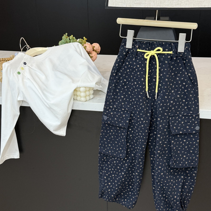 leomama女童工装裤2025秋季儿童潮酷穿搭阔腿裤女孩大童洋气裤子,童装/婴儿装/亲子装,裤子,淘宝优惠券,粉丝福利购,淘宝优惠卷