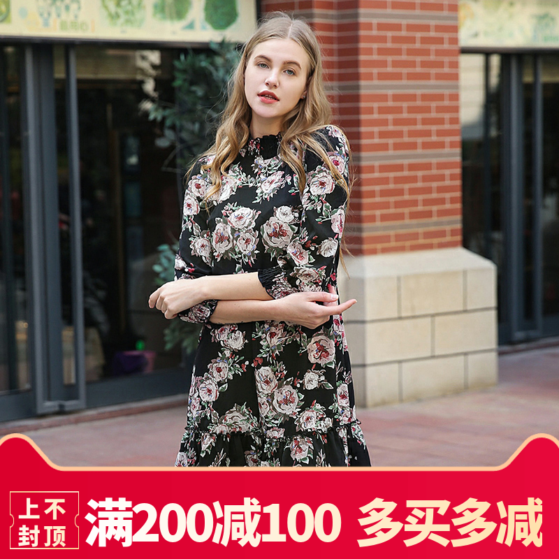¡¾Âú200¼õ100¡¿9÷È HH0A0240ľ¶úÁìÑ©·ÄÁ¬ÒÂȹר¹ñÕÛ¿ÛÅ®×°2018Çï