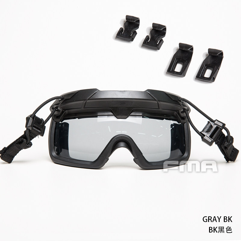 TB1333-G TACTICAL HELMET SPLIT ANTI-FOG GOGGLES 3MM THICKNESS LENS CS FIELD GOGGLES