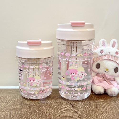 元森商店可爱女生吸管杯