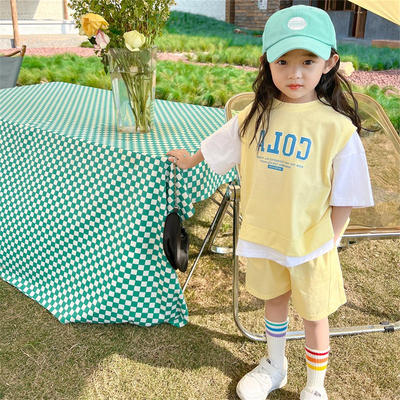 韩版混纺两件套夏季套装