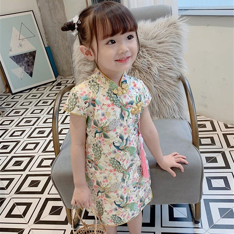 女宝宝夏款复古改良小童儿旗袍