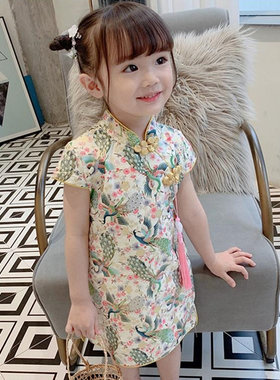 女宝宝夏款复古改良小童儿旗袍