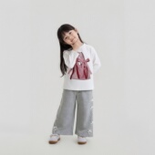 新款 立体蝴蝶结打底衫 女童长袖 儿童宝宝洋气时尚 T恤上衣 2026春装