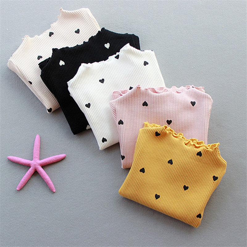 2025春秋装新款打底衫女宝宝舒适休闲可爱上衣中小童爱心长袖T恤,童装/婴儿装/亲子装,T恤,淘宝优惠券,粉丝福利购,淘宝优惠卷