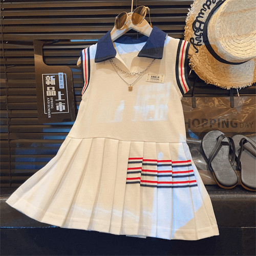 女童polo裙运动休闲夏季背心裙