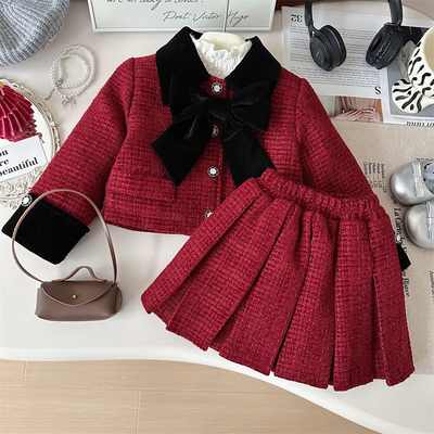 韩版两件套冬季加厚小香风