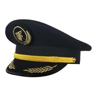 包邮高档国航大盖帽 机师帽 高档保安帽 男女通用帽子 机长帽子
