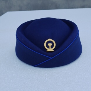 包布贝雷帽女款 礼仪空姐帽 团队演出帽 空姐制服学校学员帽子