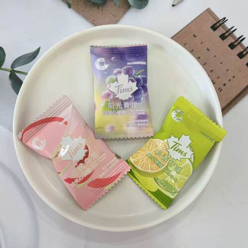 Tims水果味夹心硬糖新品爆款结婚庆伴手礼喜糖散称批发