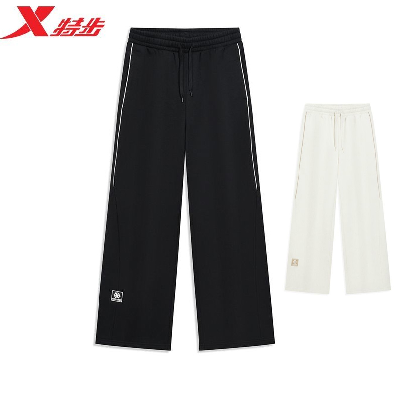 特步休闲长裤女2025冬季新款