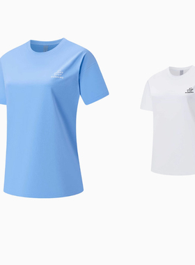 特步女短袖T恤2025夏季新款透气训练运动上衣半袖衫975228 010222