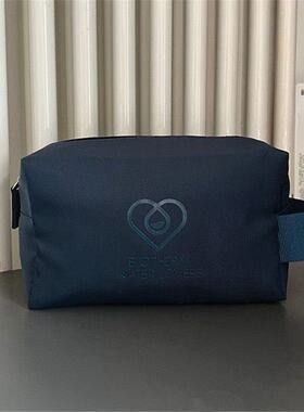 包邮碧欧泉新款男士藏蓝色化妆包大容量便携洗漱包手拿包收纳包