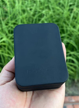 包邮魅可MAC黑色方形仿皮硬质唇膏口红随身收纳盒包小巧精致送唇
