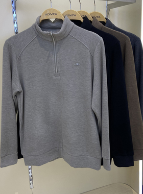 庄泰8362新厚款男羊绒蛋白磨绒半拉链立领外穿T恤打底衫休闲上衣