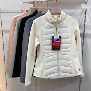 清仓洁米626秋冬新拼接休闲立领修身收腰时尚休闲上衣外套羽绒服