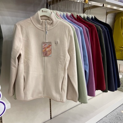 防风外套上衣加厚立领拉链女士