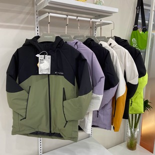 拼接羽绒冲锋衣棉服M09秋冬新加厚款 男女士保暖棉衣户外夹克外套