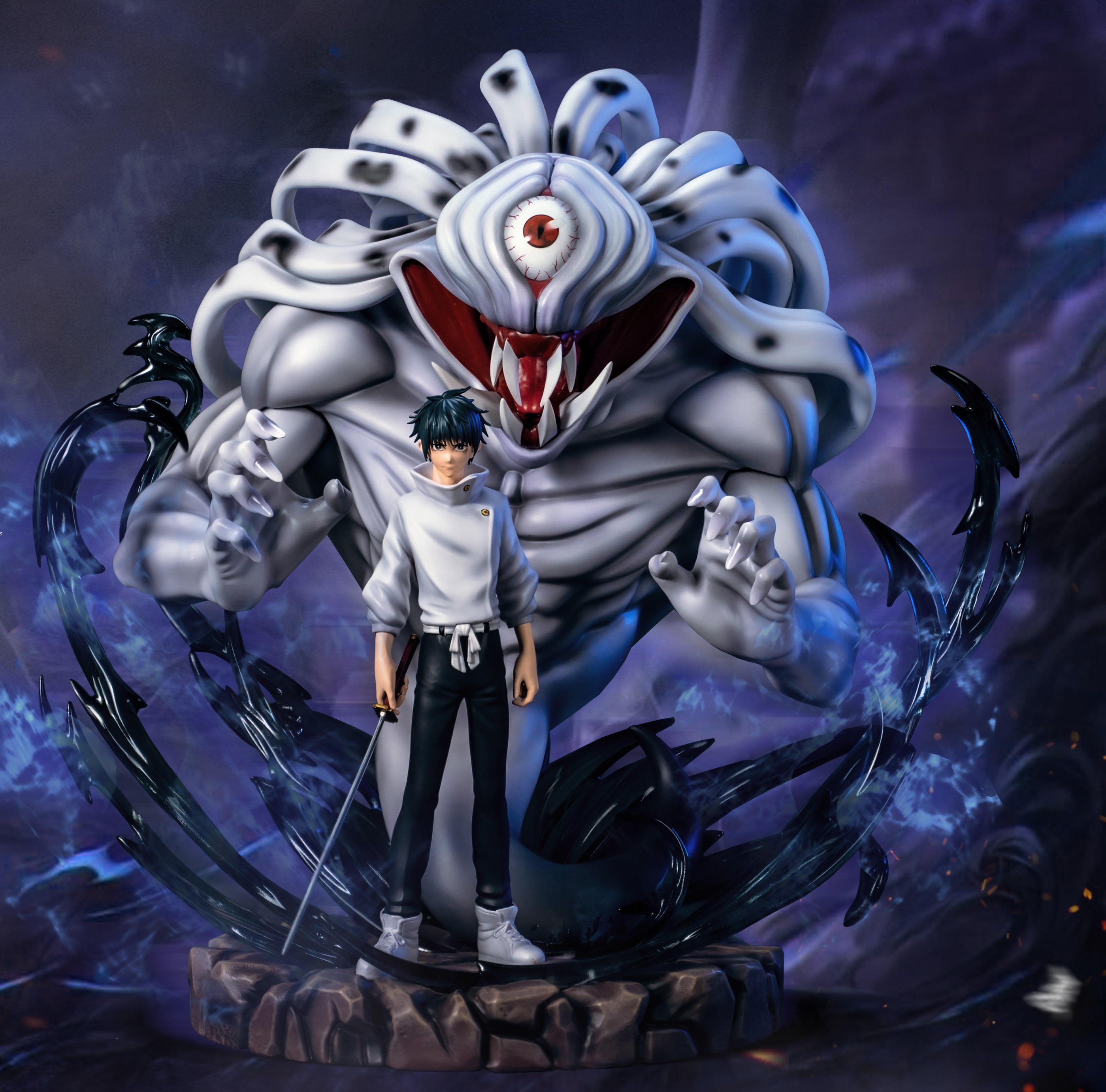 剧场版咒术回战0 零 纯爱战神 乙骨忧太 里香 特级咒灵手办雕像