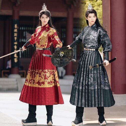 原创明制织金汉服全套