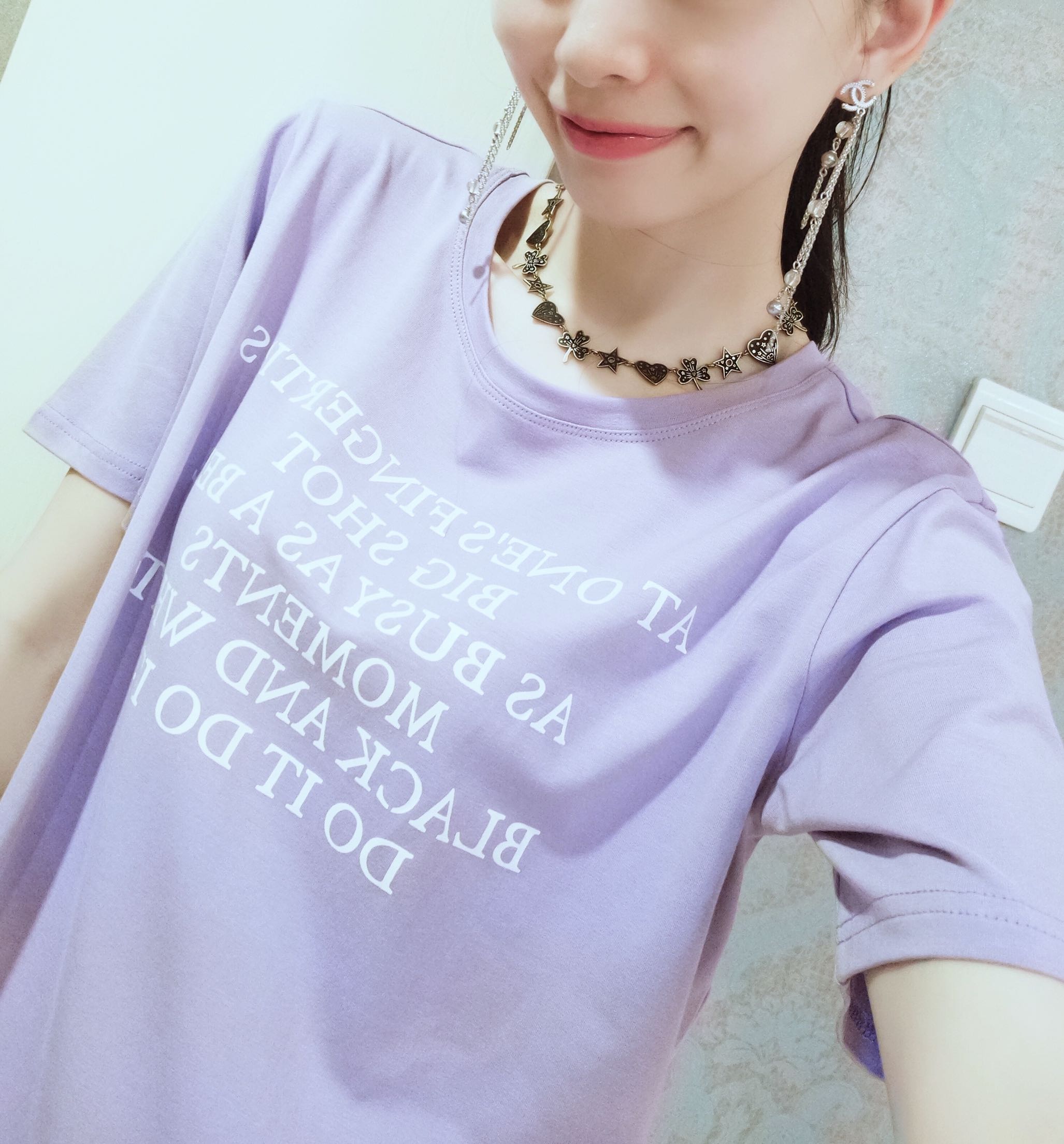dz¼Ò×ÔÖÆ µêÖ÷ÍÆ¼ö¶¨ÖƲ¼ÁÏÏãÓó×ÏÉ«TÐô ³¬ÃÀÄå ÏÔÊÝ´¿ÃÞµ¯Á¦TÐô