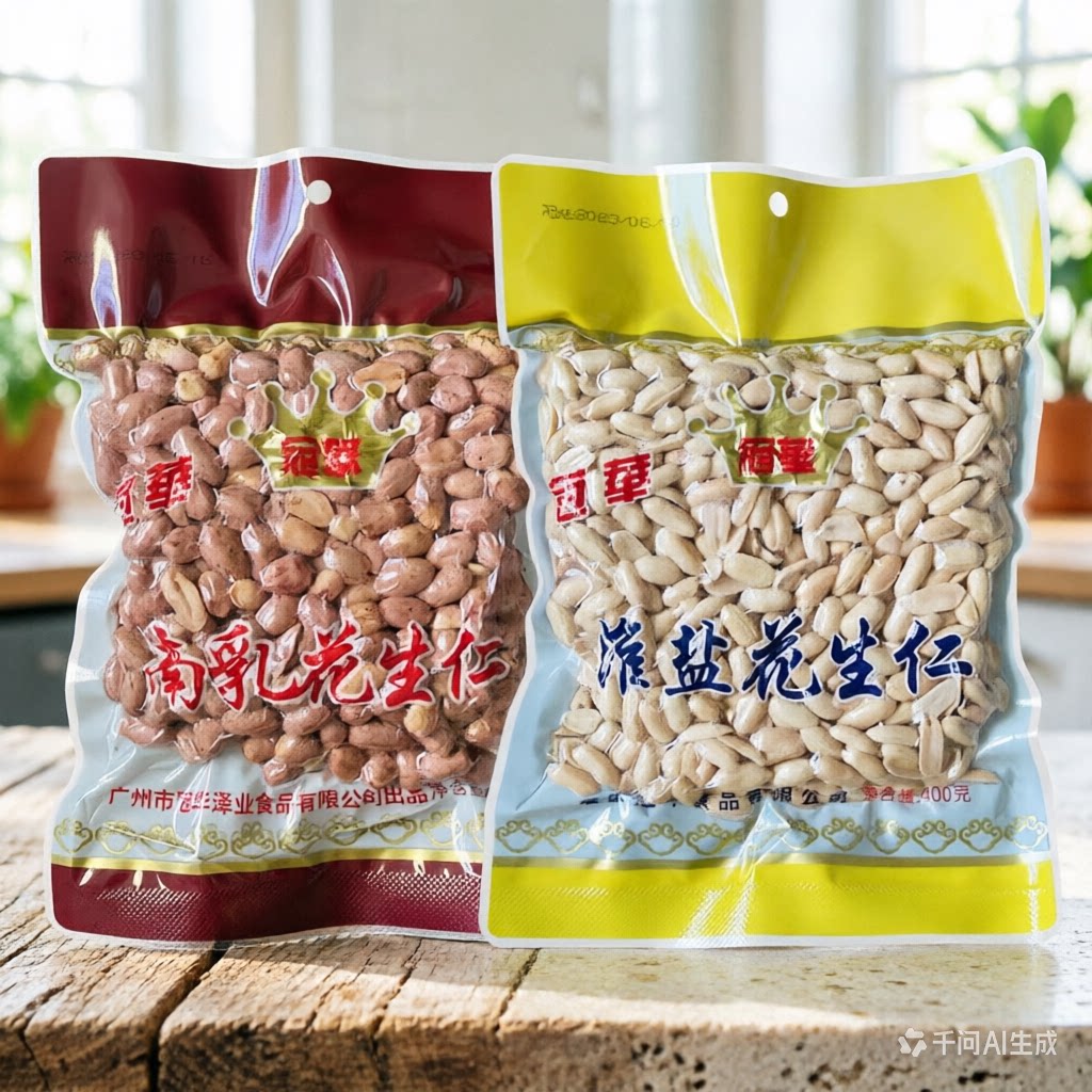 冠华南乳花生仁淮盐花生米400g五香花生豆下酒菜啤酒伴侣广东特产
