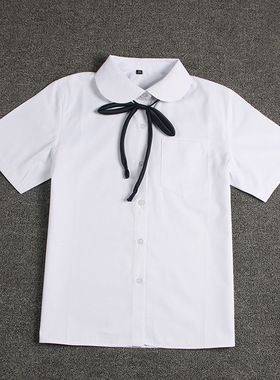 兔家现货日本日系校服jK衬衫学院风初高中夏季短袖白色学生不透