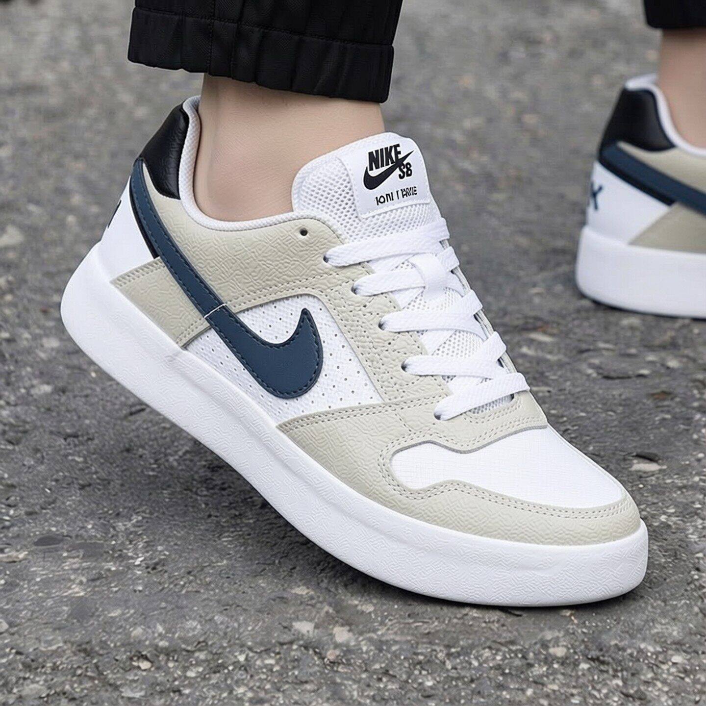 Nike耐克鞋子春季新款男鞋SB系列滑板鞋翻毛皮运动鞋轻便休闲鞋潮