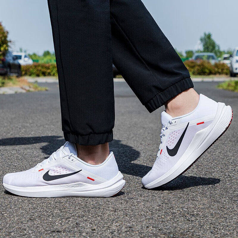 耐克男鞋DV4022 AIR WINFLO 10运动鞋 白色气垫跑步鞋 防滑缓震设