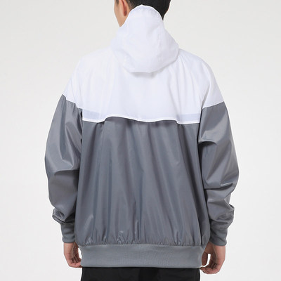 耐克夹克男装2024秋季新款运动服透气跑步训练休闲连帽外套DA0002