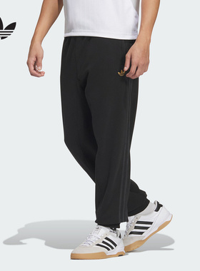 阿迪达斯三叶草2025蛇年新年款男子卫裤针织休闲收口长裤JL8376