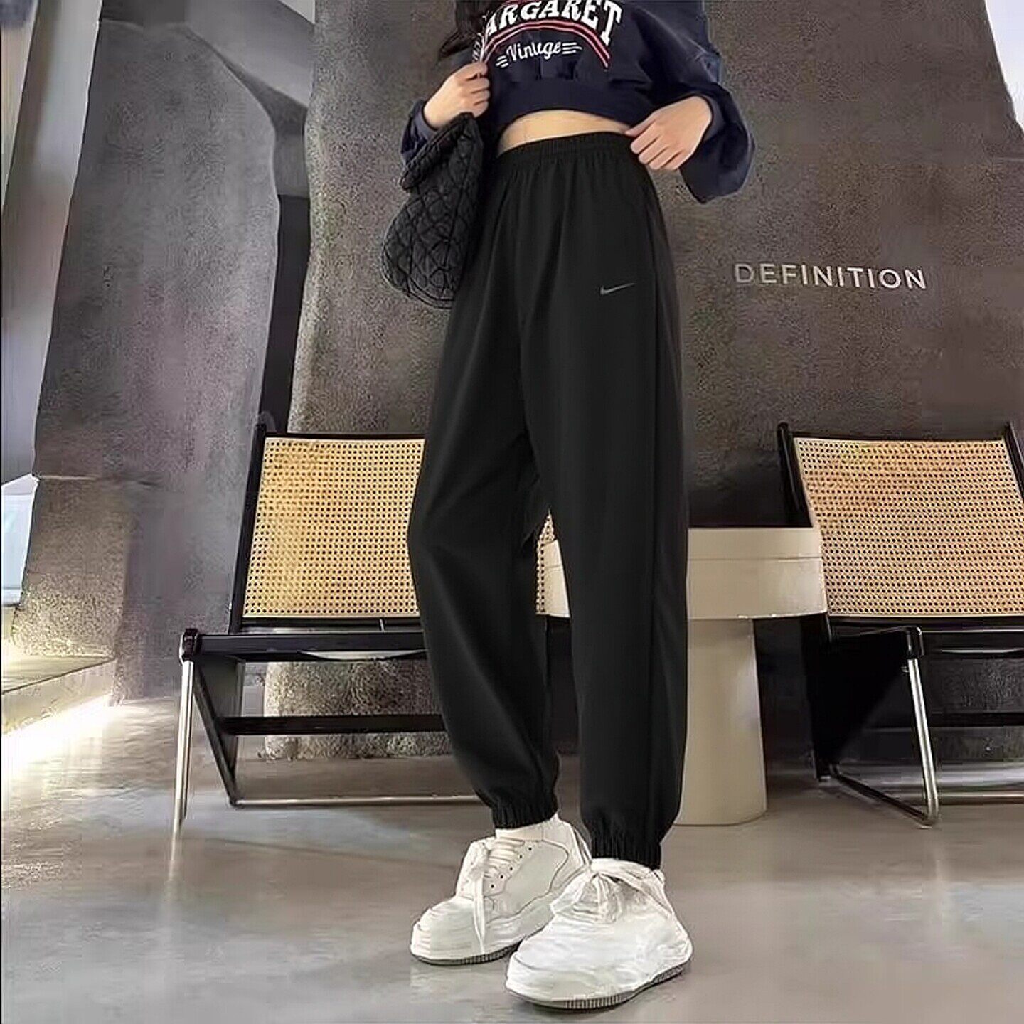 女裤NIKE耐克跑步长裤春