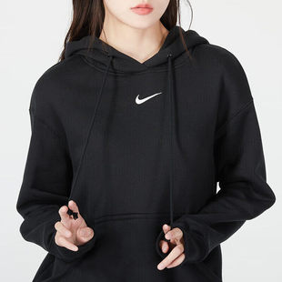 Nike耐克冬季加绒保暖卫衣女款宽松显瘦运动外套