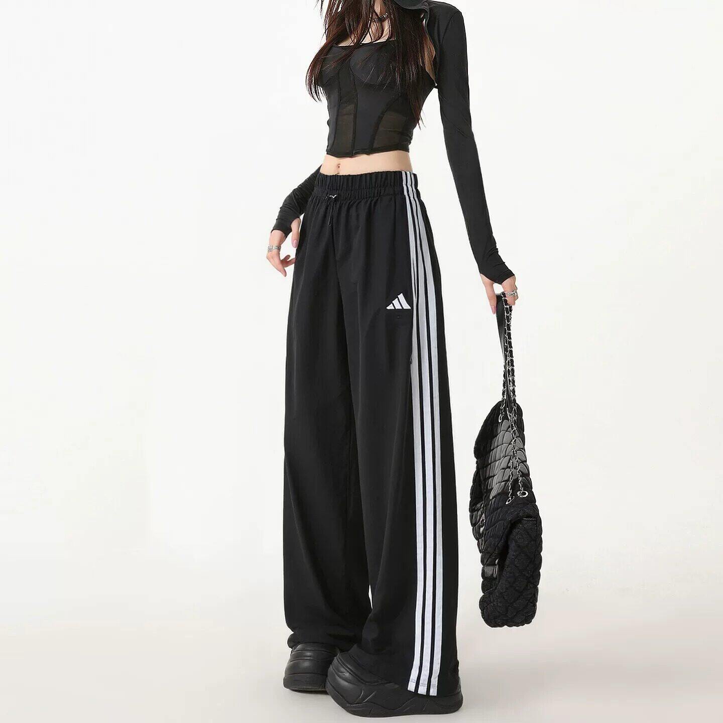 Adidas梭织裤子女夏季新